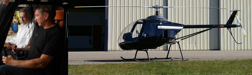 Michel Drucker aux commandes d'un LH . . . visite à Montélimar  . . .